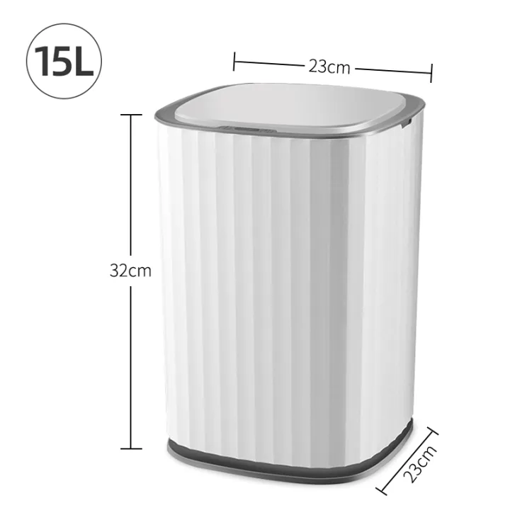 Konco 15L smart trash can Induction Garbage Bin Recycling Bins Kitchen ...