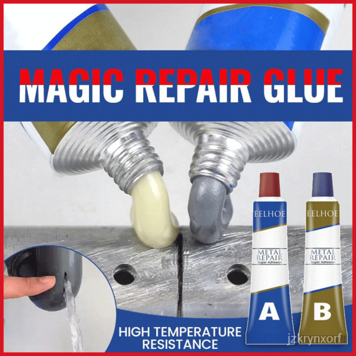 😍metal repair glue welding kit for water tank oil box high pressure