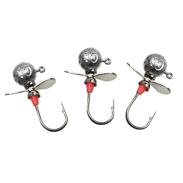 Guyouzi® Fishing Hook Propeller Multifunction Silver Jig Head Lure Soft