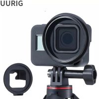 อะแดปเตอร์สำหรับกล้อง UURIG G8-6 52แผ่นกรอง MM สำหรับ Gopro Hero 8สีดำ