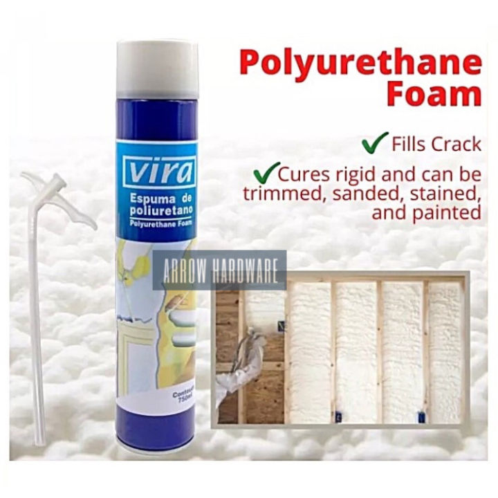 Vira Polyurethane Foam PU Foam Spray (500ml) Fills Cracks And Joints ...