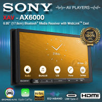 ?สินค้าขายดี?วิทยุติดรถยนต์ จอ 2Din ขนาด6.95นิ้ว SONY XAV-AX6000 ปรีเอาท์5V รองรับ Apple Car Play &amp; Android Auto มีบลูทูธ ไม่ต้องใช้แผ่น