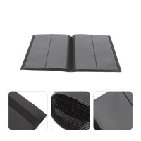 Black Binder Sports Cards Holder Black Folders Book Album Pocket Wallet Pocket Photo Album Storage Rack Card Collection Book