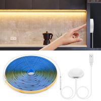 Touch Switch Motion Sensor USB COB LED Strip Light 5V FOB LED Light Tape Bedroom Kitchen Cabinet Wardrobe Backlight Stair Decor