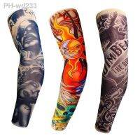 Size SL 3D Print Arm Warmers Men Women Streetwear Fake Tattoo Sleeve Outdoor Sport Sunscreen Cooling Arm Sleeves