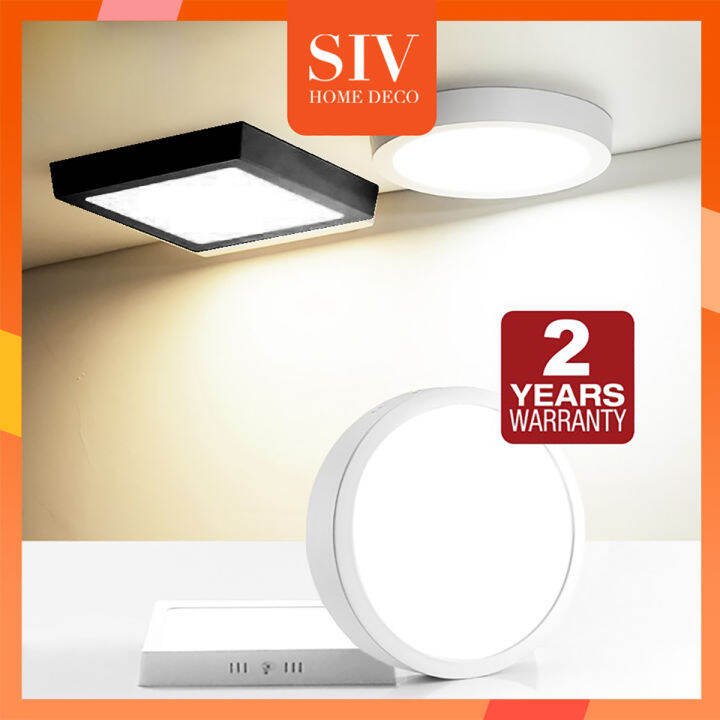 SIV 5W 7W 12W Surface Mounted LED Panel Light Downlight Ceiling Lights For Kitchen Bathroom