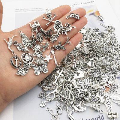 30Pcs Vintage Mixed Metal Animal Birds Charms Beads Handmade DIY Bracelet Pendant Neacklace Clips Jewelry Making Findings
