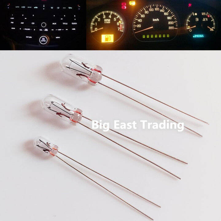 10pcs T3 T4 T5 1.5V 3V 6V 9V 12V 24V Car Dashboard Light Halogen Bulb