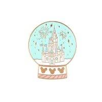 【CW】 Cartoon Fairytale castle Enamel Pin ball Brooches Lapel Fun Badge Jewelry for Brosche Spille