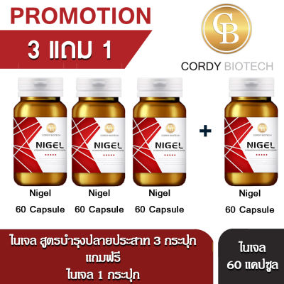 Promotion (3แถม1) NIGEL ไนเจล ผลิตภัณฑ์เสริมอาหาร สูตรบำรุงปลายประสาท (60 แคปซูล)