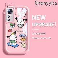 เคส Chenyyka สำหรับ Xiaomi 12 Xiaomi 12 Pro เคสลายการ์ตูนน่ารักแฟชั่นกันกระแทกเคสโทรศัพท์โปร่งใสนิ่มเคสซิลิโคนใส