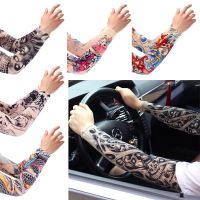 1 Pair Men Women Flower Cooling Arm Sleeves Seamless Outdoor Riding Cycling Sunscreen Arm Sleeves Sun UV Protection Arm Warmers Sleeves