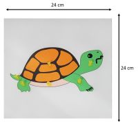 Montessori - แผ่นต่อภาพรูปเต่า (Turtle Puzzle)