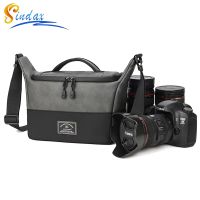 （misty shop）กระเป๋าเป้สะพายหลังกล้องกันน้ำแมสเซ็นเจอร์สะพายไหล่ถ่ายภาพแบบ DSLR,กระเป๋ากล้องเลนส์ดิจิตอลสำหรับ Canon Nickon กระเป๋าใส่เลนส์