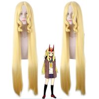 Fate Grand Order Ibaraki Douji Doji Long Wig Cosplay Costume FGO Heat Resistant Synthetic Hair Women Yellow Wigs