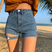 COD jfdss 【LC】Fashion denim shorts womens summer new high waist package hip hot pants