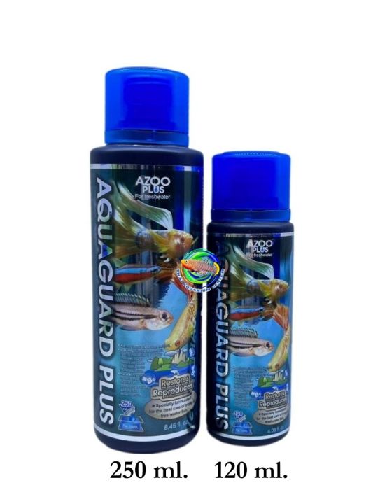 azoo-aquaguard-plus-น้ำยาปรับสภาพน้ำ-ลดคลอรีน-โลหะหนัก-สารพิษในน้ำ