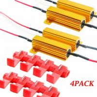 ใหม่4PCS 50W 6 Ohm Load Resistor Fix หลอดไฟ LED Fast Hyper Flash ไฟเลี้ยว Blink LED ข้อผิดพลาดสายไฟความต้านทานรถอุปกรณ์เสริม