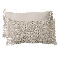 MOMS YARD New Macrame Handmade Cotton Thread Pillowcase Bohemia Moroccan Sofa Cushion Cover Decorative Pillowcase High-end Gift