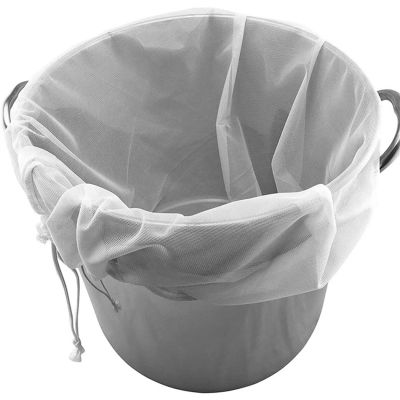 Extra Large Drawstring Brew In A Straining BIAB Homebrew Wine Reusable Filter Mesh Strainer 26X 22