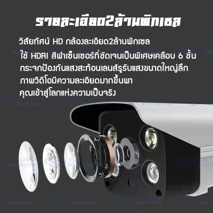 ekcam-top-onsale-กล้องวงจรปิด-wifi-กล้องวงจรปิด-cctv-ip-camera-360-cctv-security-cameras-cctv-security-night-vision-โทรทัศน์วงจรปิด-รีโมทโทรศัพท์มือถือ