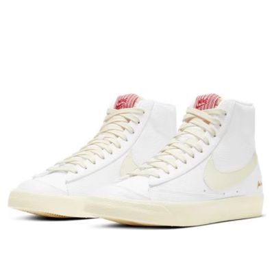 [HOT] Original✅ NK* BBlazr- Mid 77 "Popcorn-" Beige Yellow Fashion Men And Women Sports Sneakers Couple Skateboard Shoes {Limited time offer}