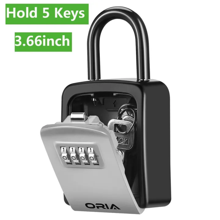 Oria Key Storage Lock Box 4 Digit, Key Storage Cabinet With Combination Lock