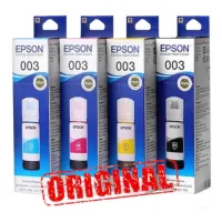 หมึกเติมแท้ Epson 003 หมึกพิมพ์สำหรับปริ้นเตอร์ L1110,L3100,L3101,L3110,L3150,L5190) 4 สี