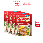 Combo 4 gói Hạt nêm Aji-ngon 400g