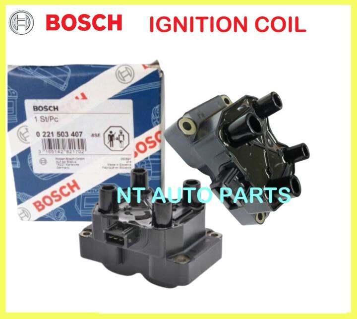 100 ORIGINAL BOSCH IGNITION COIL / PLUG COIL WAJA CAMPRO , WIRA VDO