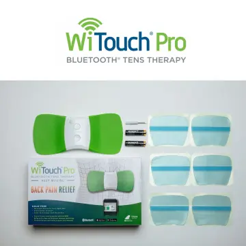 WiTouch Pro Bluetooth Wireless TENS Device - Includes 6 Gel Pads