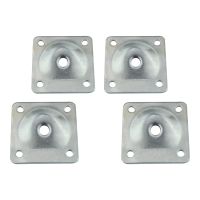 hotx【DT】 4Pcs 49x49x2mm Table Leg Mounting Plate Sofa Feet Support Hardware Cabinet Bracket