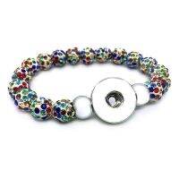 【CW】 029 Interchangeable Jewelry Colors Expandable Bead Stretch Glass 18mm Bangle