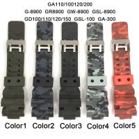 Original ∈ Silicone Camouflage Watch Band Belt 16mm Rubber Wrist Watch Strap for Casio G-shock GW-8900 GSL-8900 GSL-100 GA-300 GD100/110