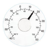 ฟาร์ฟี่เทอร์โมมิเตอร์อะคริลิกใสเครื่องวัดอุณหภูมิกลางแจ้งกันน้ำที่แม่นยำสำหรับโรงเรือนและบ้านดีไซน์อะคริลิกใสน้อยกว่า