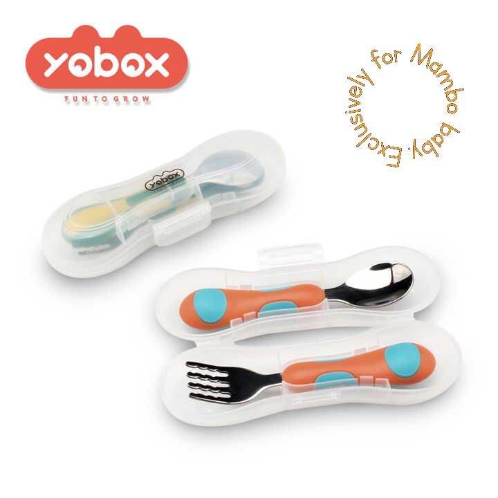 Portable Spoon and Fork For Kids With Travel Case Stainless Steel