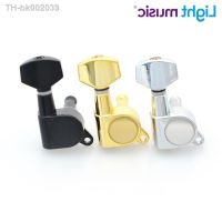 ஐ Guitar Tuning Pegs Tuners Machine Heads for Acoustic Electric Guitar Chrome Black Gold 3R3L 6R 6L Guitar Machine