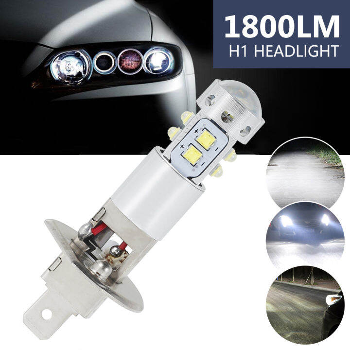 สีขาว1800lm-h1-led-ไฟหน้ารถหลอดไฟ-daytime-running-หมอกโคมไฟสีขาว6500k-super-bright-super-bright-รถภายนอกไฟ