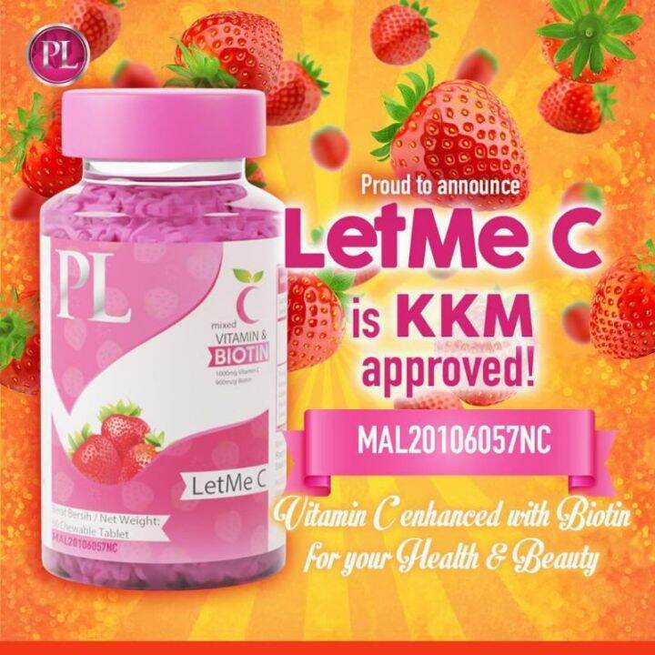 LET ME C VITAMIN C PINK LADY 100 ORIGINAL HQ VITAMIN LET ME C PINK LADY