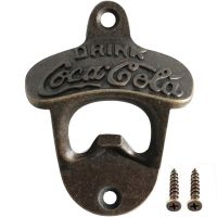 ☏卐 Zinc Alloy Bottle Opener Wall Mounted Vintage Retro Beer Opener Tool Accessories Bronze Color with Screws Bar Decoration Gadgets