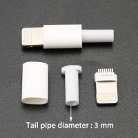 10ชุดกำลังชาร์จไฟ Usb ปลั๊กตัวผู้ปลั๊กสำหรับ Iphone พร้อมขั้วต่อชิปบอร์ดเชื่อมต่อข้อมูลสาย Otg อินเตอร์เฟสบอร์ดสายเคเบิลอะแดปเตอร์ Diy