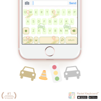 Travel is my best friend Keyboard Theme⎮(E-Voucher) for Pastel Keyboard App