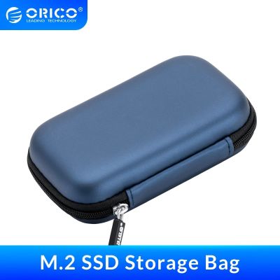 ORICO กระเป๋าเก็บของเคส SSD M.2 M2ฮาร์ดไดรฟ์กล่องพกพา EVA สำหรับฮาร์ดไดรฟ์ M.2ภายนอก/หูฟัง/สายข้อมูลเคส HDD