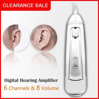 ZZOOI BTE Digital Hearing Aid Mini Invisible Hearing Aids for Deafness Elderly Adjustable Tone Sound Amplifier Cheapest Clearance Sale