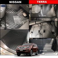 พรมปูพื้นรถยนต์6D NISSAN TERRA (ปี2018-23) พรม6D หนังpvcแท้ หนานุ่ม เกรดA เต็มคัน (8ชิ้น) st