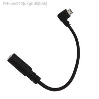 90 degree bend micro USB to 3.5 audio adapter cable v8 Android to 3.5mm female mobile phone headset conversion cable 15cm