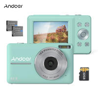 Andoer แบบพกพา1080P กล้องดิจิตอลกล้องวิดีโอ44MP โฟกัสอัตโนมัติ2.5หน้าจอ IPS 16X ดิจิตอลซูมป้องกันการสั่นไหวตรวจจับใบหน้าจับภาพรอยยิ้มด้วยการ์ดหน่วยความจำ32GB ของขวัญคริสต์มาสสำหรับเด็กวัยรุ่น