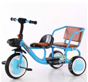 toyswonderland-รถจักรยานสามล้อรุ่นจัมโบ้ทรงคลาสสิคสองที่นั่ง-เบาะนวมแบบนุ่ม-มีที่วางเท้า