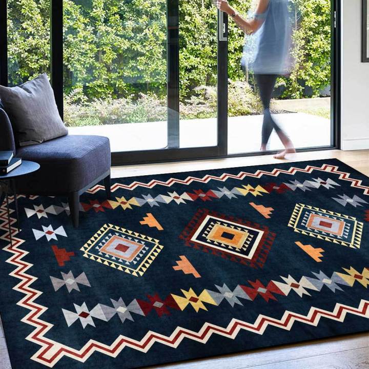 cw-fashion-r-simple-geometric-dark-black-ethnic-style-living-room-bedroom-bedside-car-floor-mat-home-decoration-non-slip