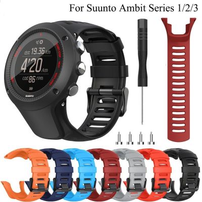 สายซิลิโคนสำหรับ Suunto Ambit 3 2สายสมาร์ทวอท์ชสร้อยข้อมือกีฬาสำหรับ AMBIT 1/2/2 S/2R/3P/3S/3R